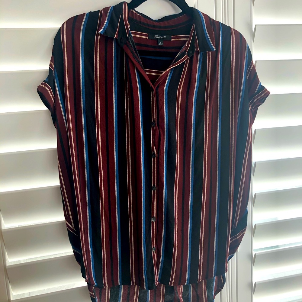 Madewell Central Drapey Blouse Size M